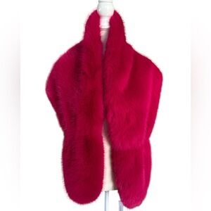 Gemma Layne Vibrant Pink Faux Fur Stole